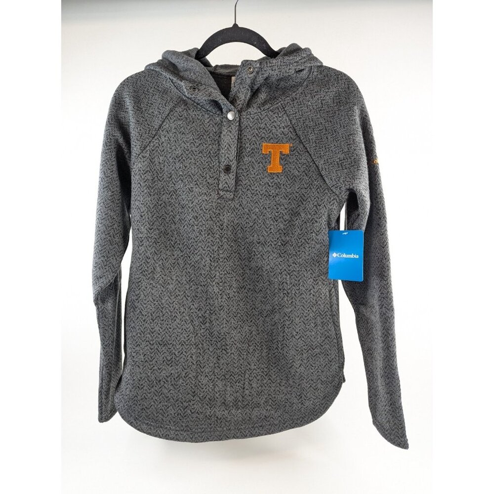 Columbia Womens M Darling Days Pullover Hoodie Heather Gray w Tennessee T Logo